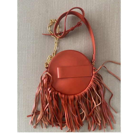 Thierry Mugler Fringe Leather Crossbody - Picture 4 of 6